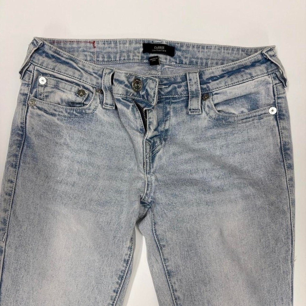 True Religion Carrie Low-Rise Flare Jeans.